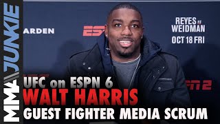 UFC Boston: Walt Harris full guest fighter media scrum