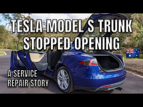MY TESLA MODEL S TRUNK STOPPED OPENING | Service Repair Appointment