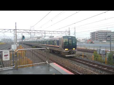 321系D11普通西明石行き7号車の側面誤幕で白幕表示