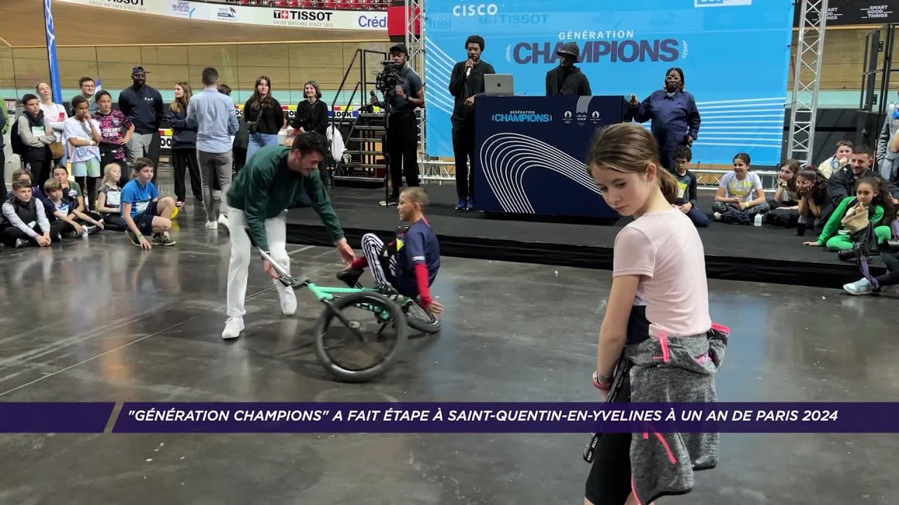 « Génération champions » a fait étape à Saint-Quentin-en-Yvelines à un an de Paris 2024