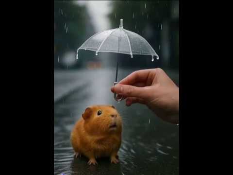 🐹 Always Help Animals | Even the Smallest Ones Deserve a Little Umbrella