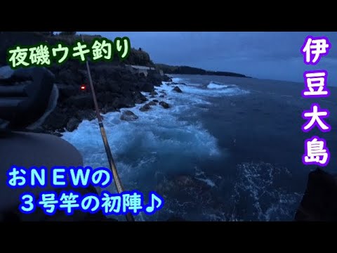 【伊豆大島】期待の夜磯ウキ釣り…渋かった【2025年5月下旬】