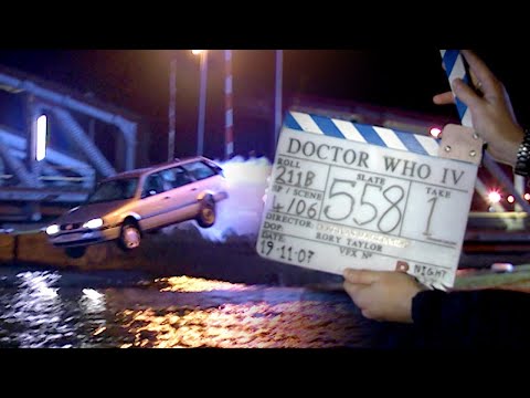 Firing a Car into the Canal! | Doctor Who Confidential: Series 4 | Doctor Who