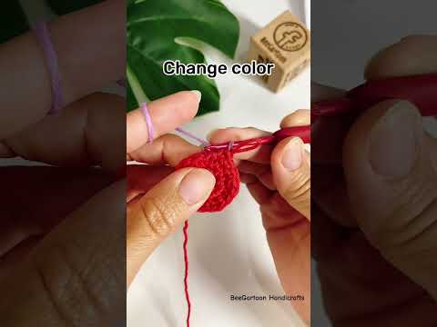 Change color #crochet #knitting #amigurumi #knittig #crochettutorial #crocheting #diy