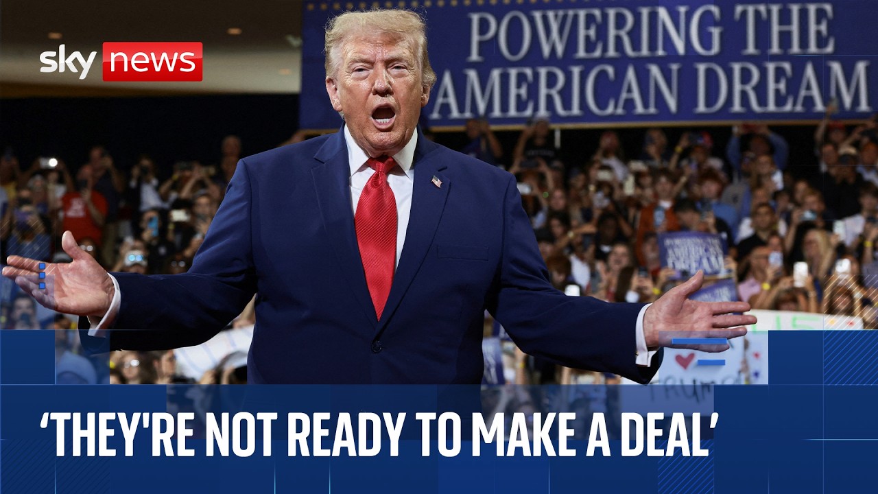 Trump says Iran 'not ready' to make a deal - but will be 'very soon'