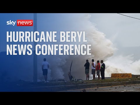 Watch live: Caribbean Disaster Emergency Management Agency holds news conference on Hurricane Beryl