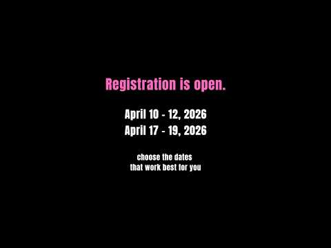 She Who Creates – Vienna is open for booking.