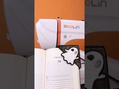 DIY Ghost Appliqué Bookmark 👻 | Spooky Embroidery Project for October #shorts