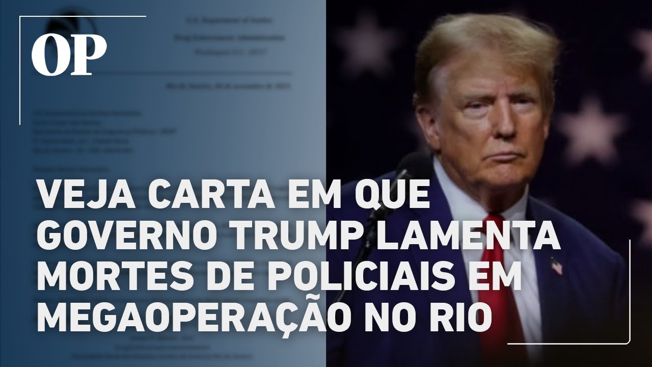 Veja carta em que governo Trump lamenta mortes de policiais em megaoperação no Rio TV Online Veja carta em que governo Trump lamenta mortes de policiais em megaoperação no Rio