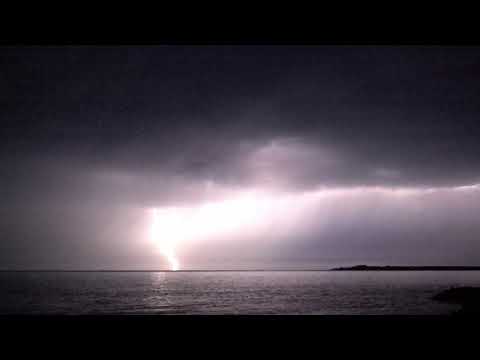 Slow motion coastal crawler lightning - Darwin NT Australia 16 Dec 2023