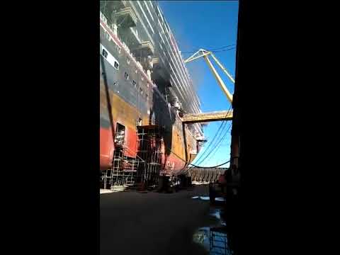 Fire Breaks Out on  a cruise ship