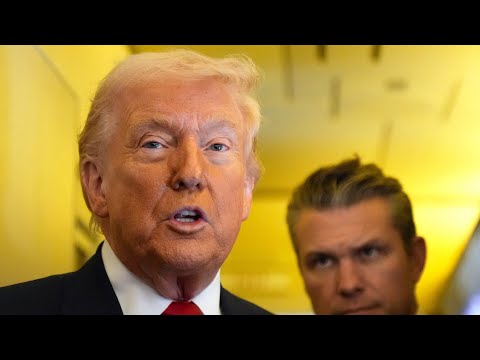Trump erupts at journalist aboard Air Force One over question on Iran strike