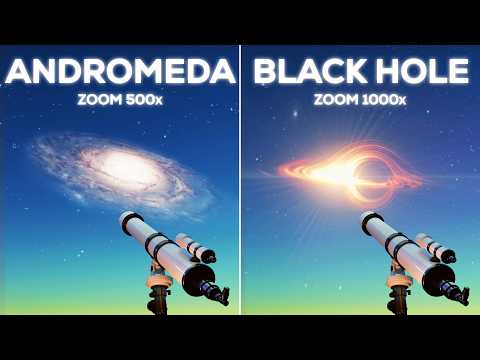 What Space Objects Look Like Through a Super Telescope