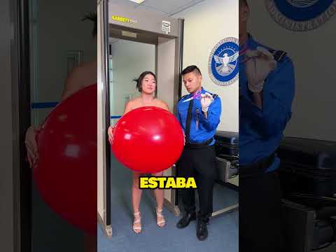 Lo que ocultaba bajo el globo dejó a todos en shock 😳