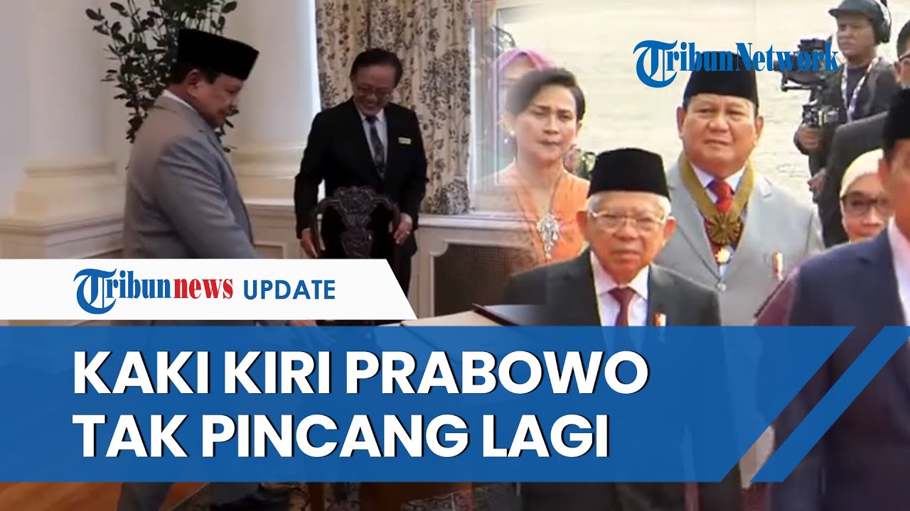 Lihat Perbedaan Cara Jalan Prabowo Sebelum dan Setelah Operasi Besar Cedera Kaki Kiri