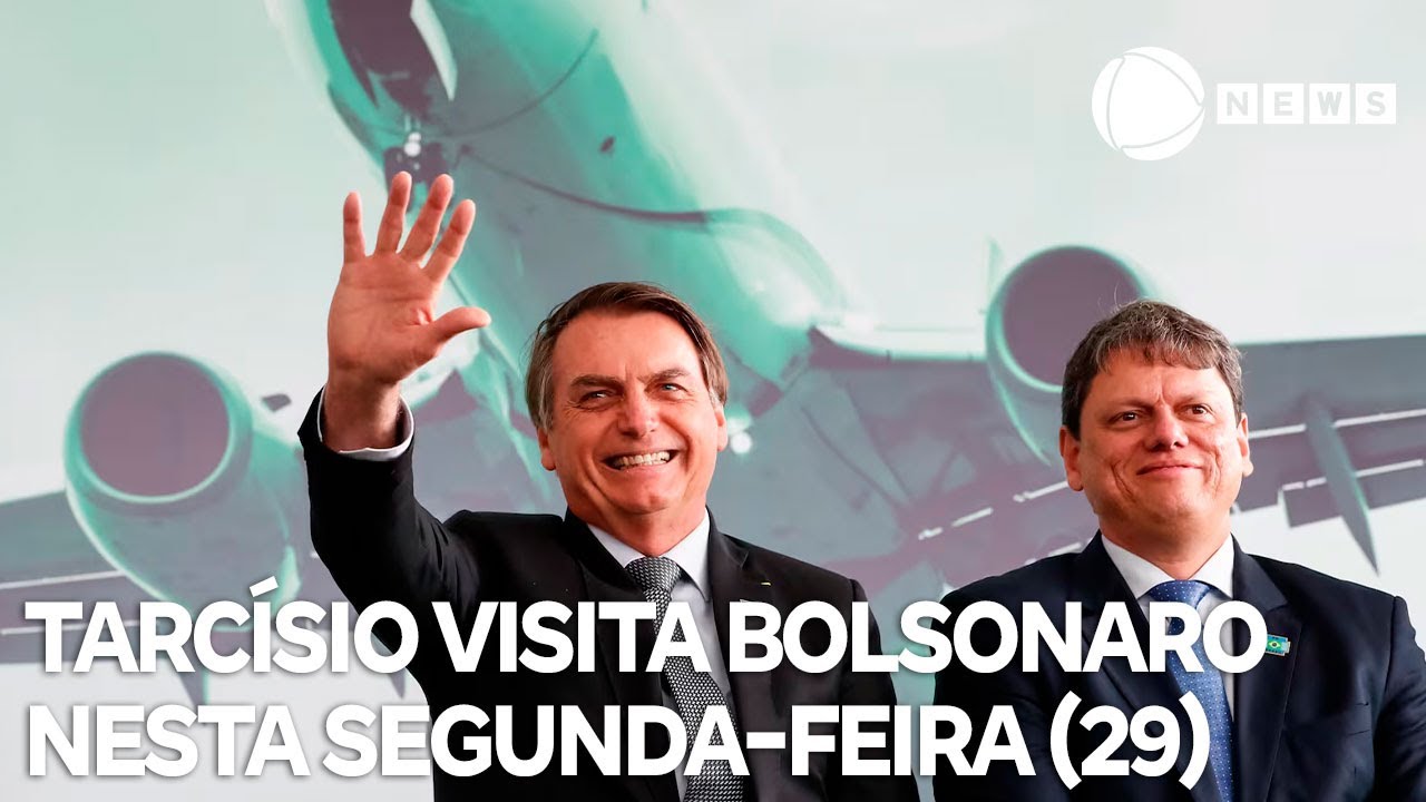 Tarcísio visita Bolsonaro nesta segunda em Brasília