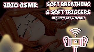 【3DIO ASMR】Sleep Aid: Soft Breathing & Gentle Triggers ♡ Requests Okay