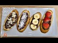 Chocolate Ganache Toast Appetizer, Quick 10 minute recipe by Manjula