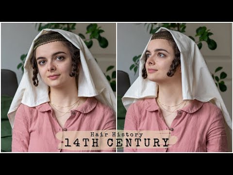 Video: Hairstyles Of The High Middle Ages 👸🏻 Hair History #3: The 14th Century