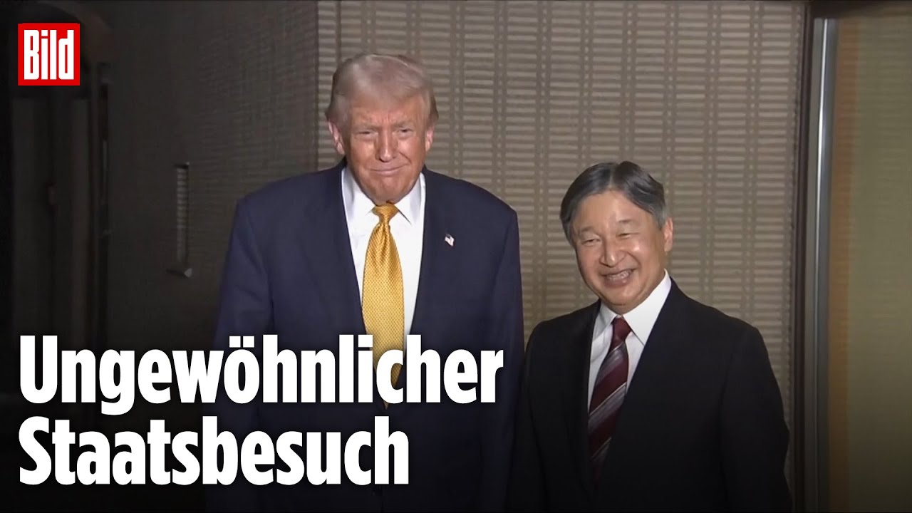 Klein gegen Groß: Trump trifft Japans Kaiser