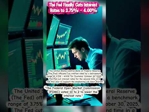 The Fed Finally Cuts Interest Rates #shortvideo