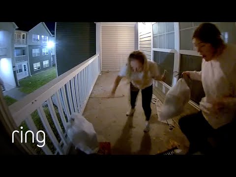 A Rat Crawls Out of the Bag When Two Girls Went to Take Out the Trash! | RingTV