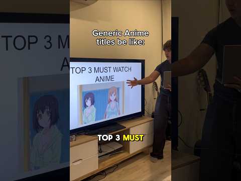TOP 3 MUST WATCH ANIME... 😭