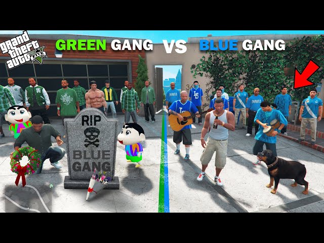 Shinchan Green Gang Planning For Revenge From Franklin Blue Gang In GTA 5!