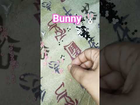 Bunny Inspired Beaded Ring 🐰 | Aesthetic DIY Jewelry #shorts #pinterest#bunny #diycrafts #diy#viral