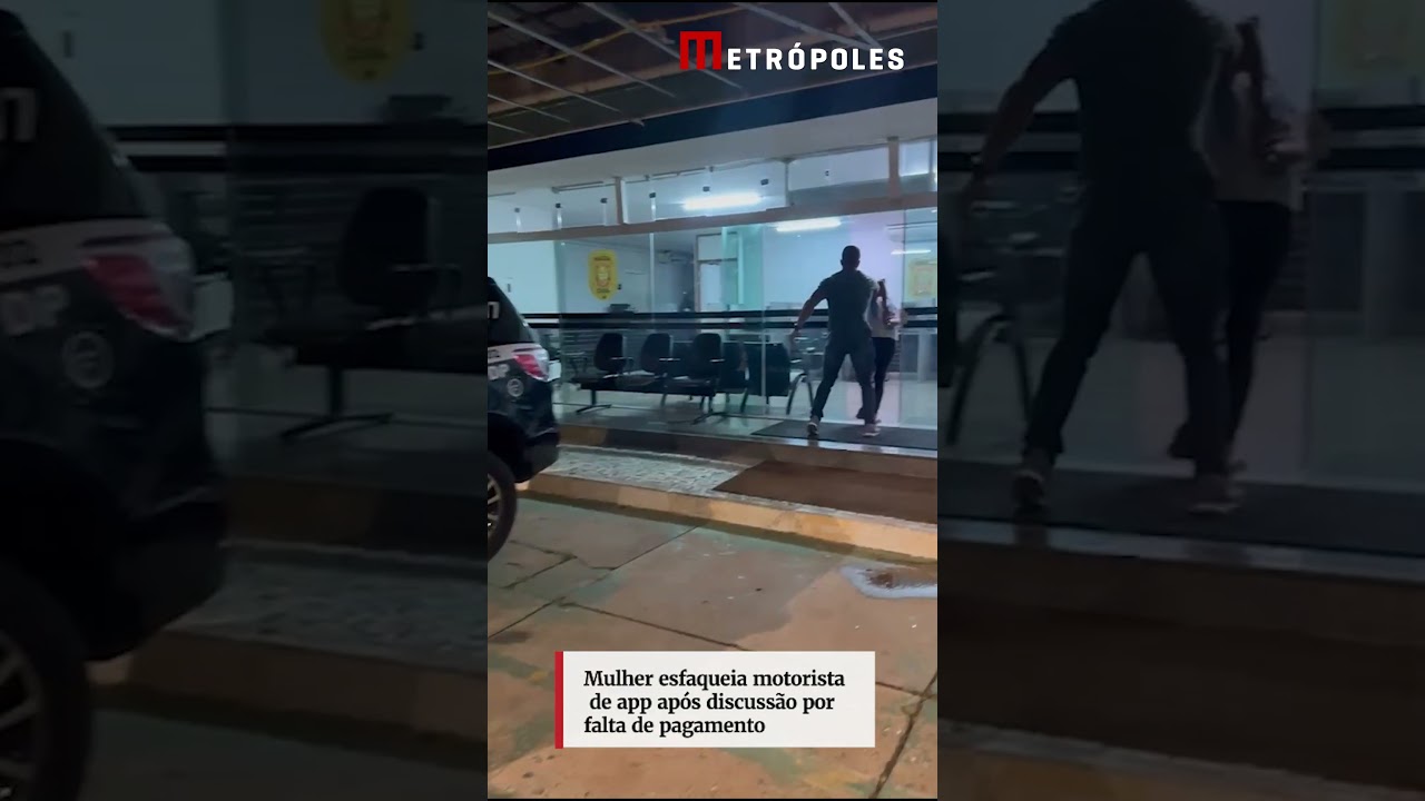 Mulher esfaqueia motorista de app após discussão por falta de pagamento