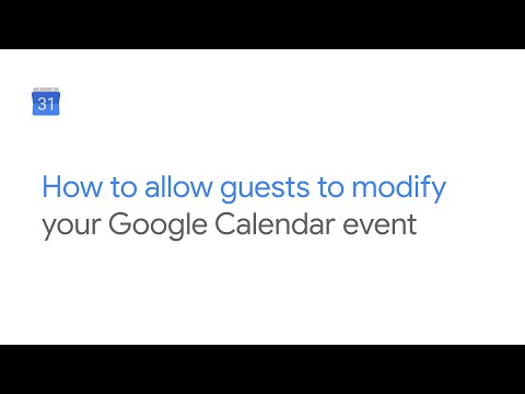 How To: Allow guests to edit events in Google Calendar