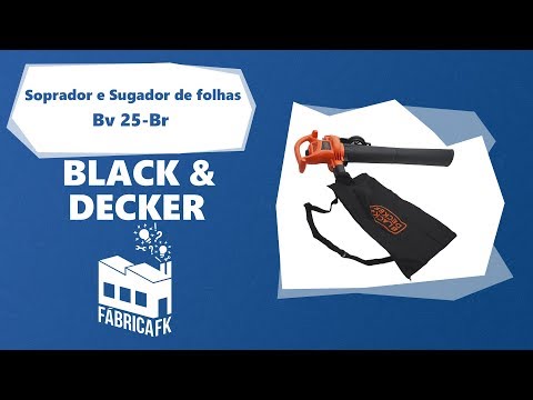 Soprador e Sugador De Folhas 2500W BV25-BR Black&Decker-127V - Vídeo explicativo