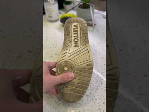 Louie Vuitton Outsole Cleanup #sneakers #cleaning #asmr