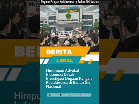 Himpunan Advokat Indonesia Desak Investigasi Dugaan Pangan Kedaluwarsa di Badan Gizi Nasional