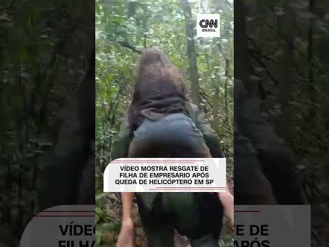 Queda de helicóptero em SP: vídeo mostra resgate de filha de empresário #Shorts