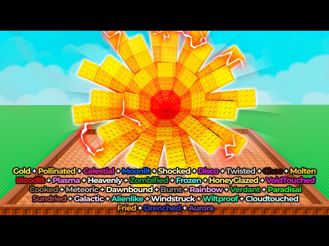Growing EVERY MUTATION on BURNING BUD in Grow A Garden..