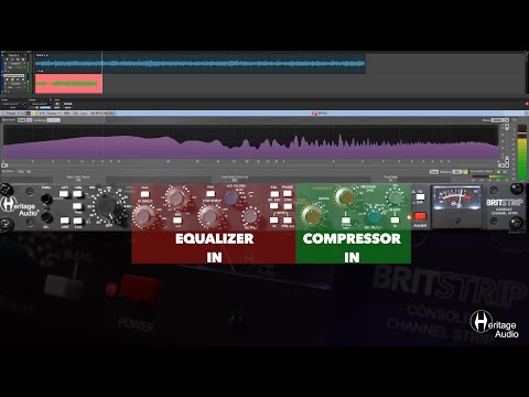 BRITSTRIP Testing (H.P. Filter, Equalizer, Compressor & Eq+Comp)