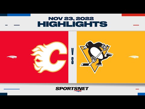 NHL Highlights | Flames vs. Penguins  - November 23, 2022