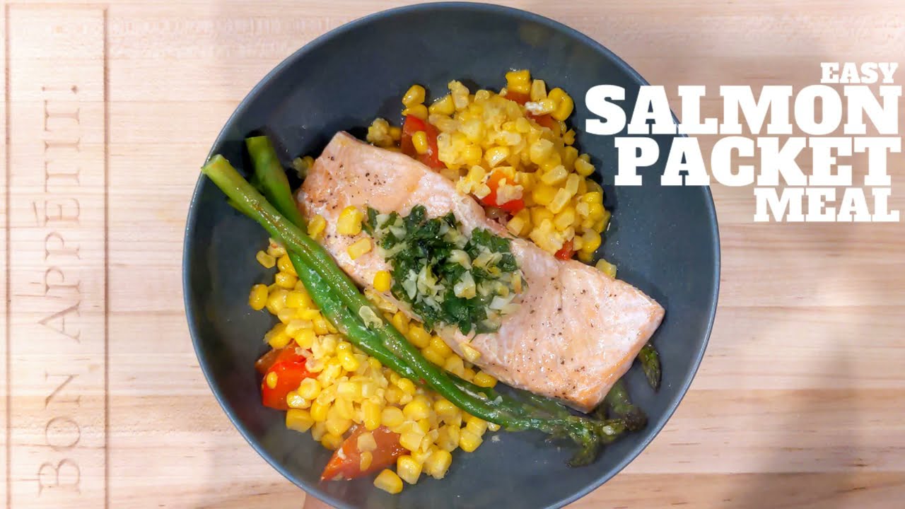 Play Video about Easy Salmon Packet Meal
