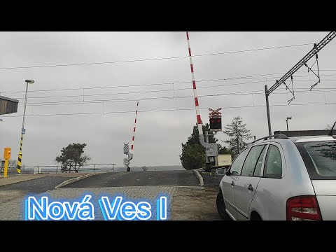 Železniční Přejezd Nová Ves u Kolína 3.3.2023