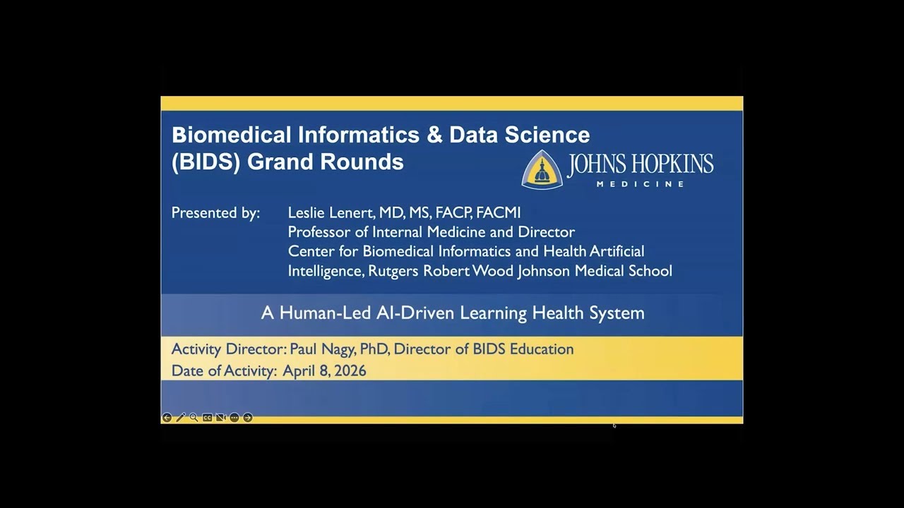 Informatics Grand Rounds with Dr. Leslie Lenert