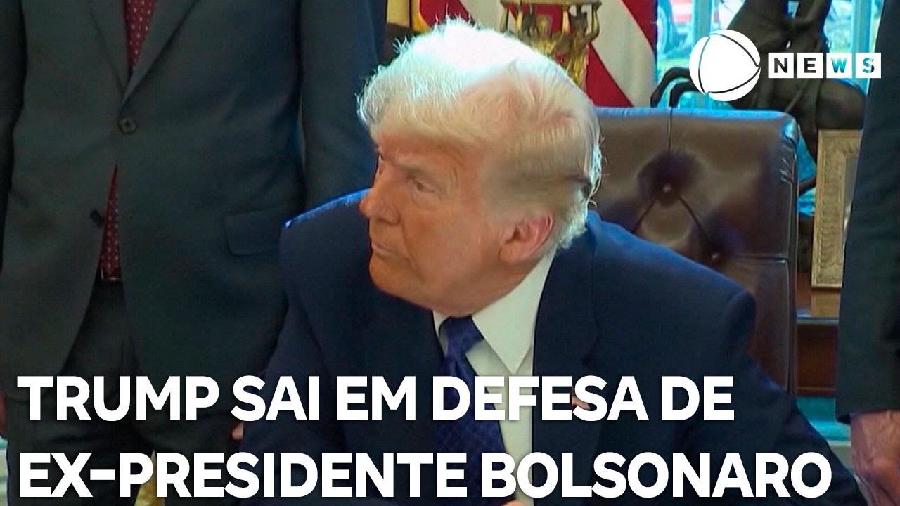 Trump sai em defesa de Bolsonaro Deixem ele em paz