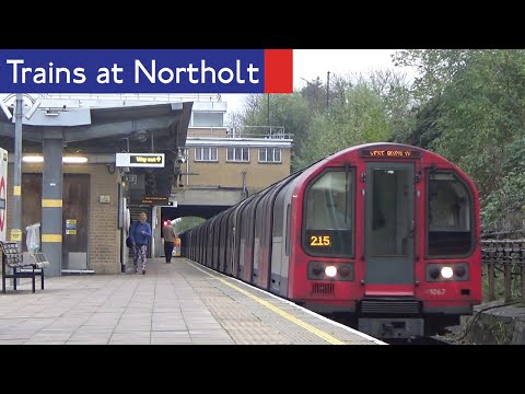 London Underground Central Line Trains At Northolt