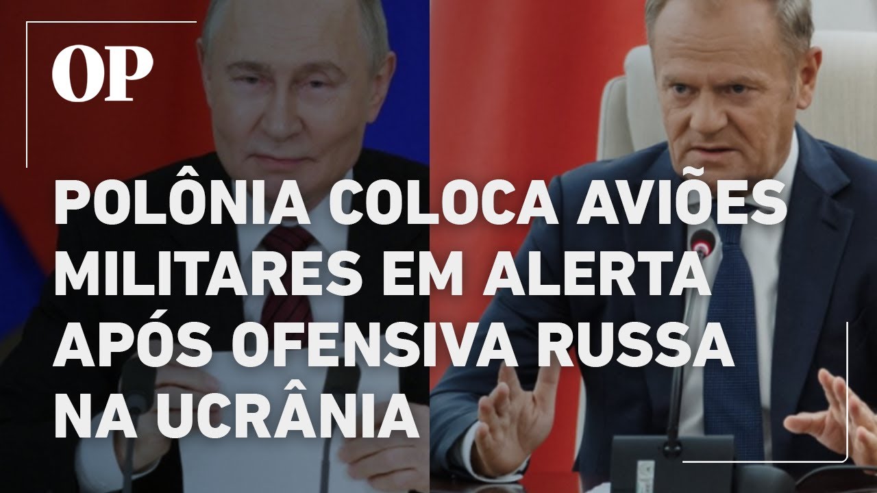 Polônia coloca aviões militares em alerta após ofensiva russa na Ucrânia