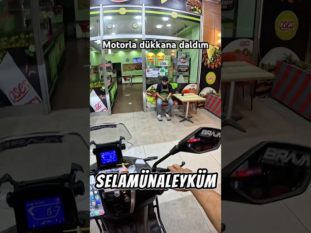 Motorla dükkana daldım 😂😱 #shorts #tiktok #motovlog #keşfet #viral #fyp #reels #kurye #trendyolgo