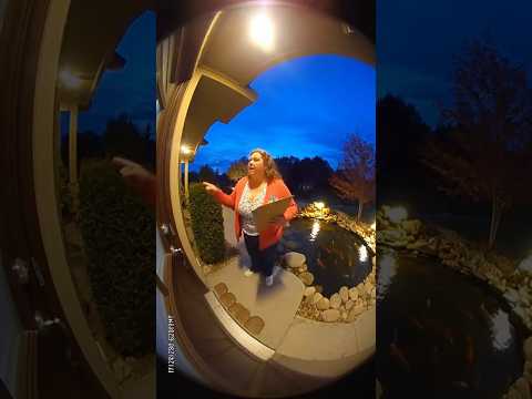 HOA Karen Gets a Wet Reality Check 😂🌊  #DoorbellCam #karen #viral #subscribe #HOA