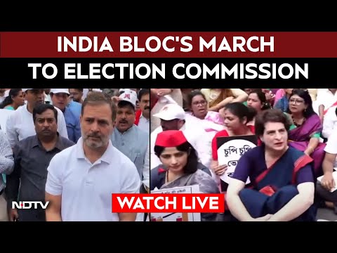 Opposition Protest LIVE | INDIA Bloc Leaders March To EC, Protest Electoral Roll Revision In Bihar