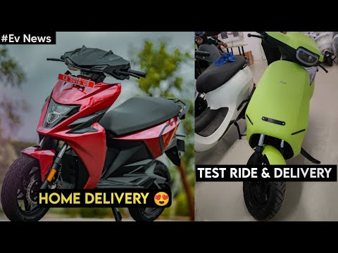 ⚡Simple One Home delivery | Ola S1 Air Test ride & Delivery update | Ather 450S | ride with mayur