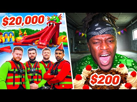 SIDEMEN $20,000 vs $200 BIRTHDAY PARTY