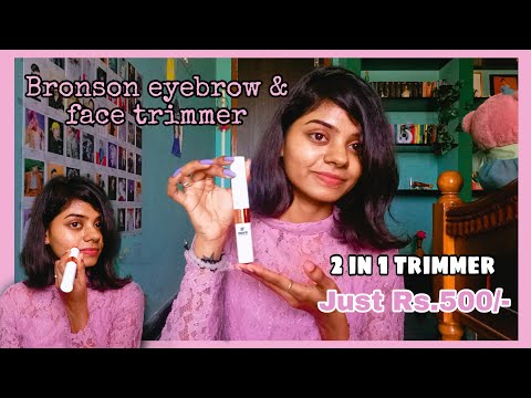 Bronson eyebrow & face trimmer demo🔥 | Painless hair trimmer 💯 #mayjourney✨